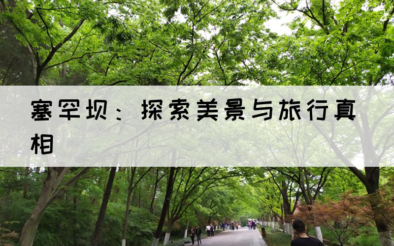 塞罕坝：探索美景与旅行真相